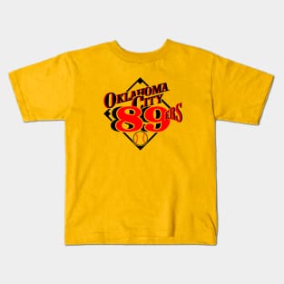 Vintage Oklahoma City 89ers Baseball Kids T-Shirt